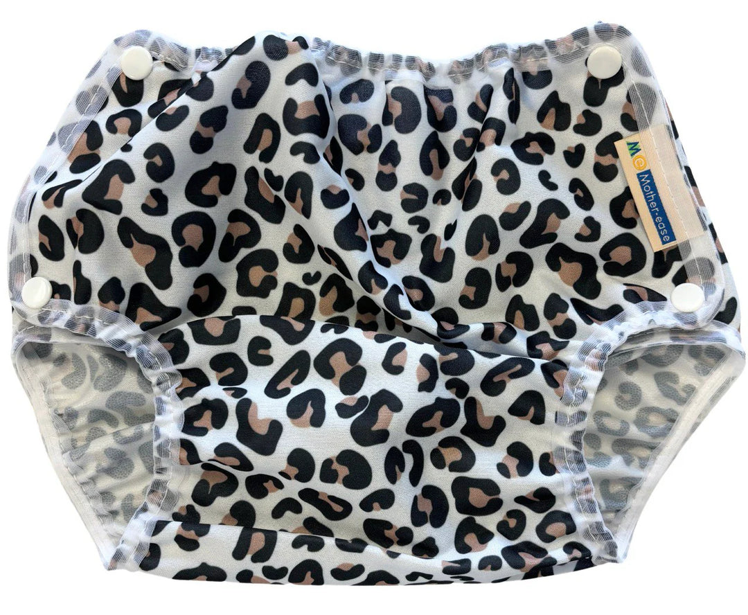 Mother-ease Air Flow diaper cover leopard