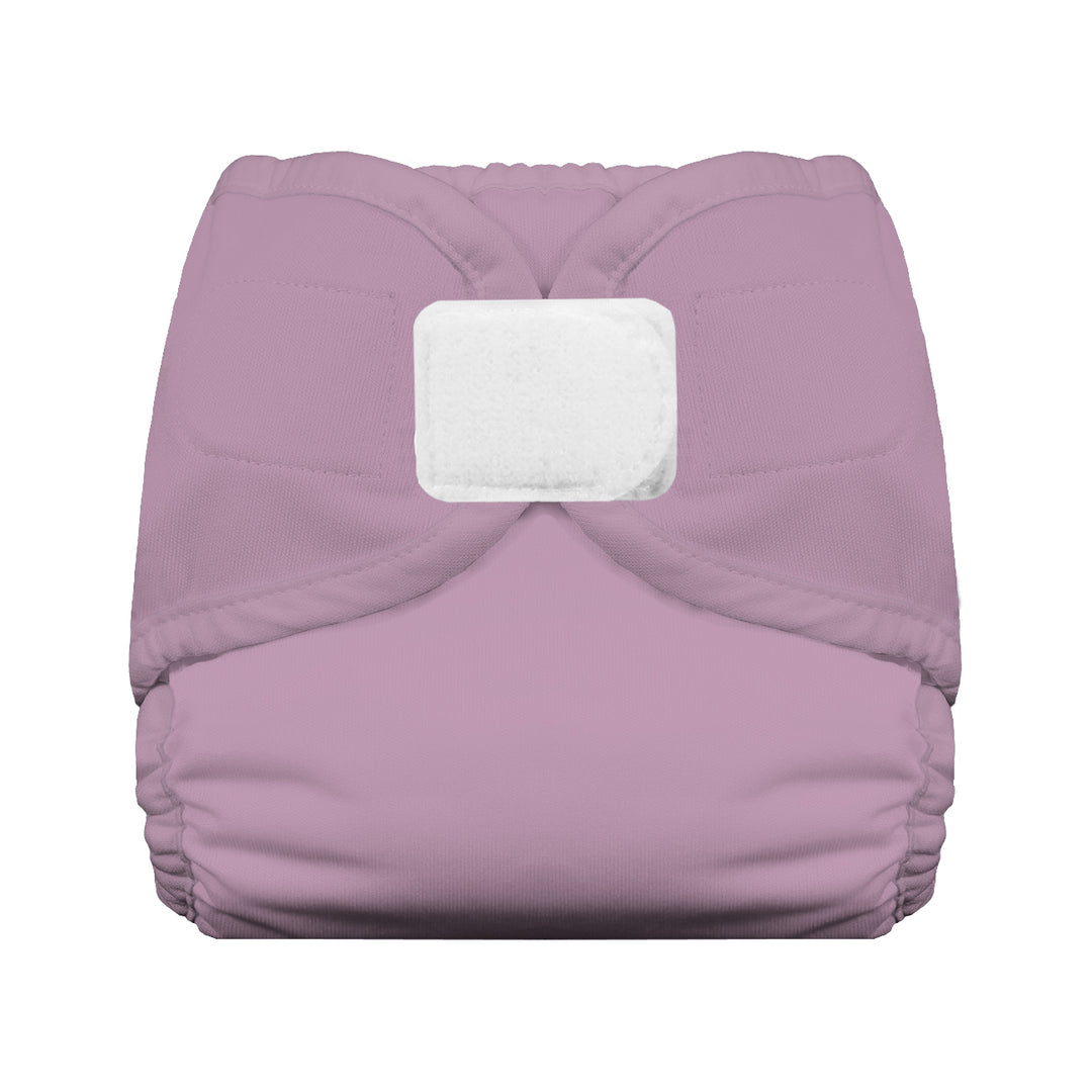 Thirsties hook and loop diaper cover crocus pink purple solid