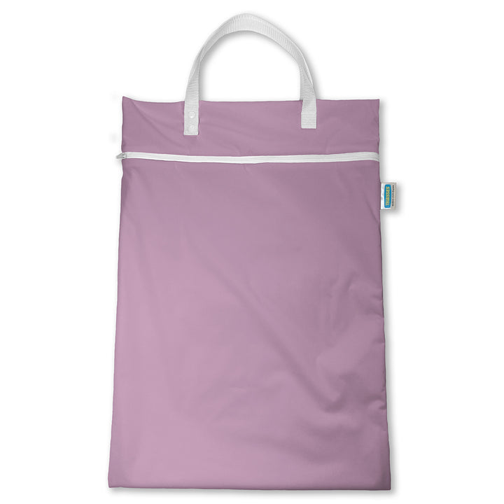 pink purple hanging wet bag pail liner for cloth diapers crocus