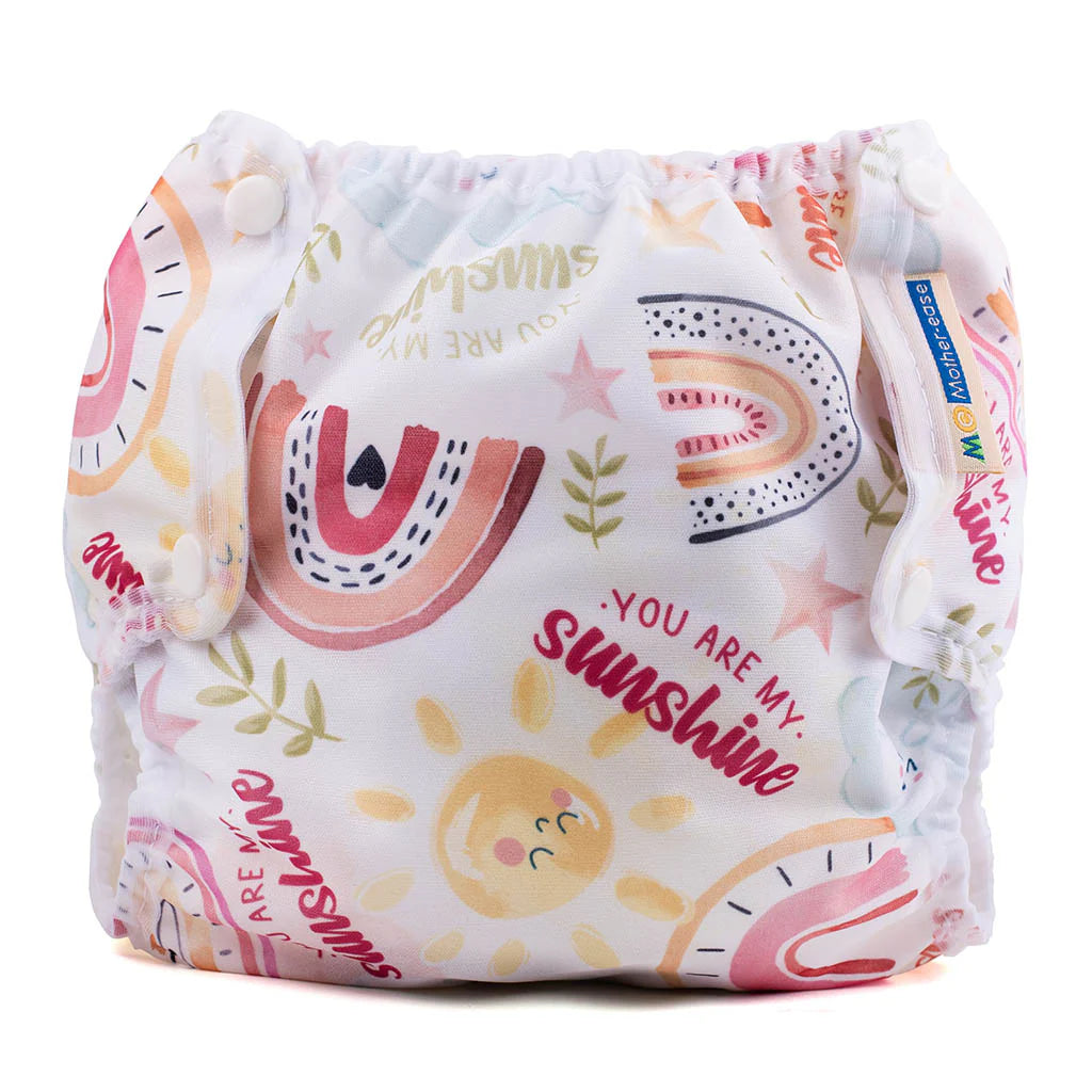 Mother-ease air flow diaper cover  you are my sunshine rainbow