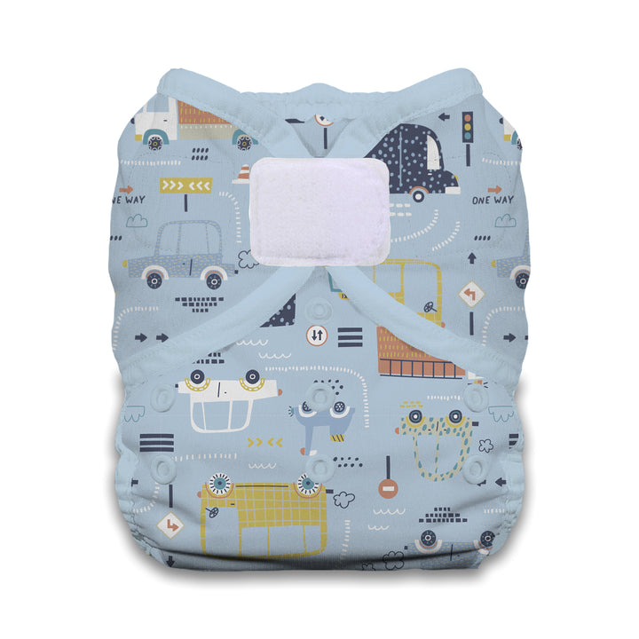 Thirsties Duo Wrap Traffic Jam hook and loop diaper cover