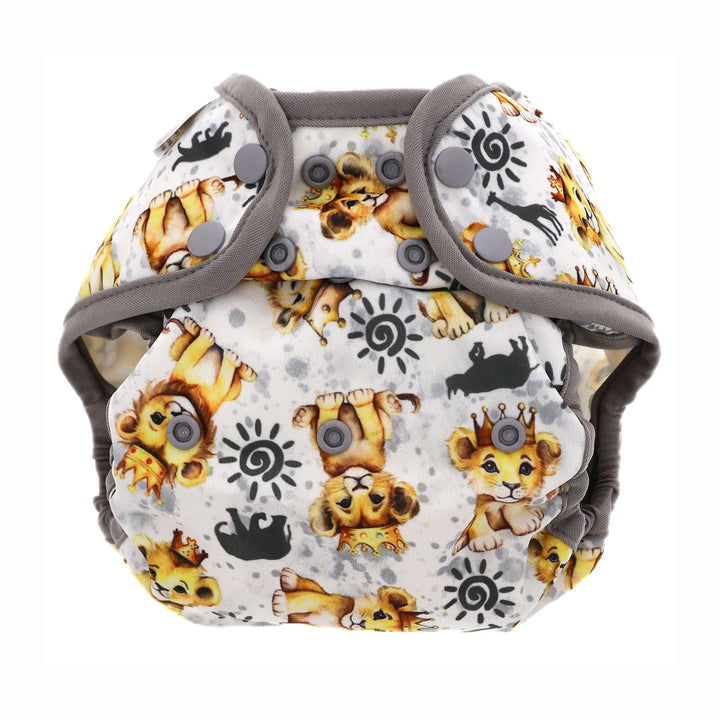 king of the jungle lion print diaper cover