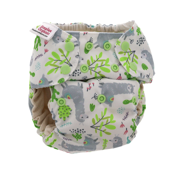 Blueberry Simplex aio diaper llamas