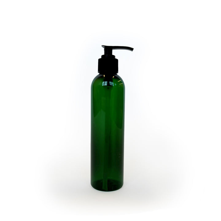 empty pump bottle 8 oz green