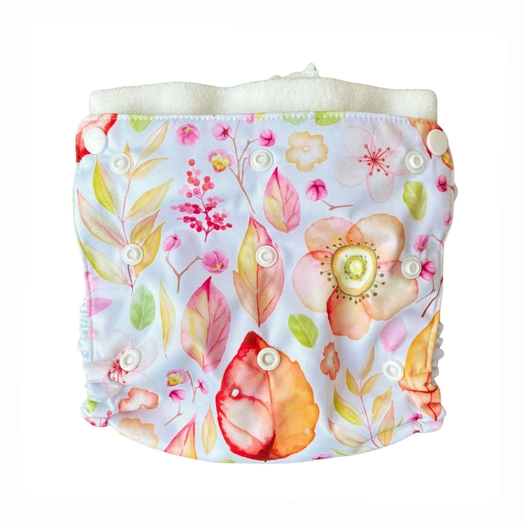 Flappy nappies flowers elimination communication diaper cover