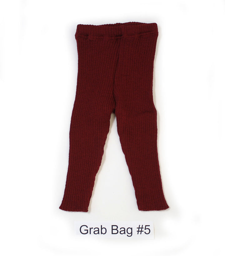 burgundy wool Disana leggings