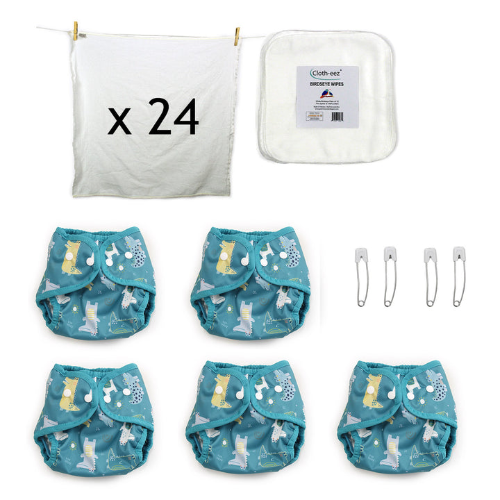 economical cloth diaper kit small gender neutral