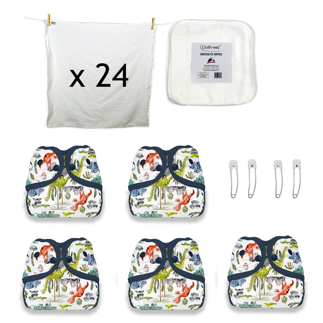 economical cloth diaper kit small boy