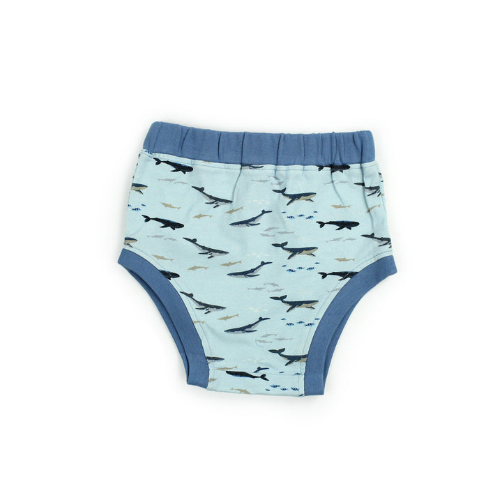 12-18 month organic baby undies whales