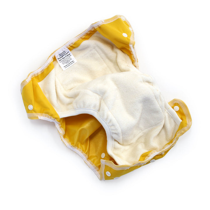 Mother-ease uno all one cloth diaper showing inside