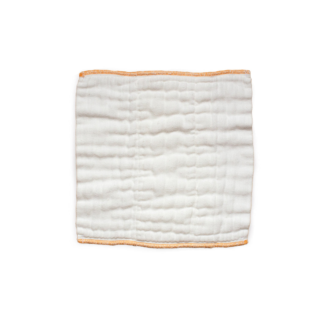 Prefold Diaper newborn orange edge