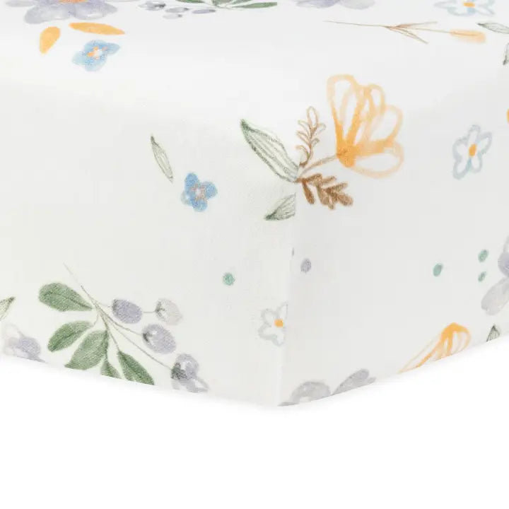 Playard organic cotton baby sheet daisy