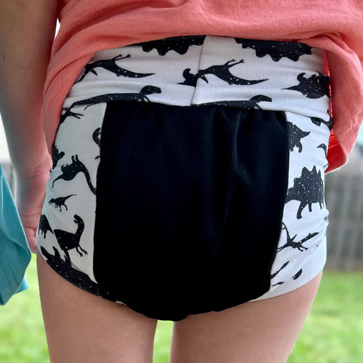 potty training pant dino print rawr