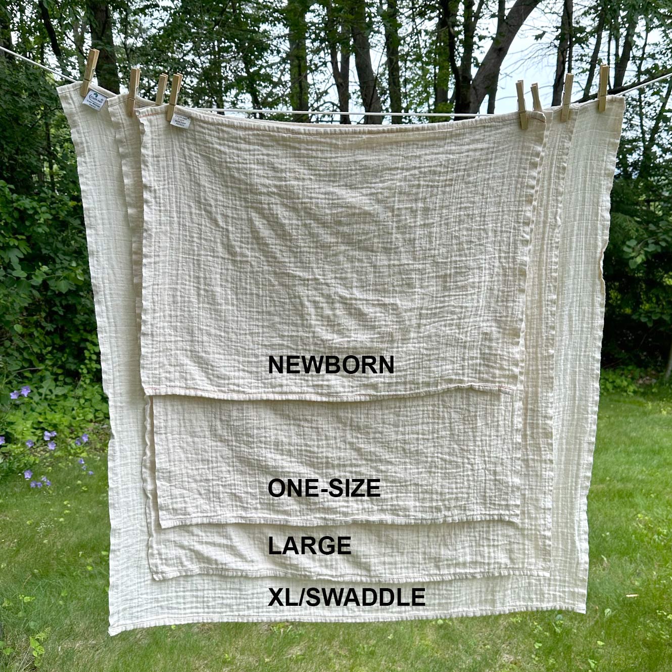 Muslin swaddle size sale