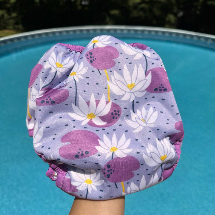 Thirsties swim diaper water lily at pool