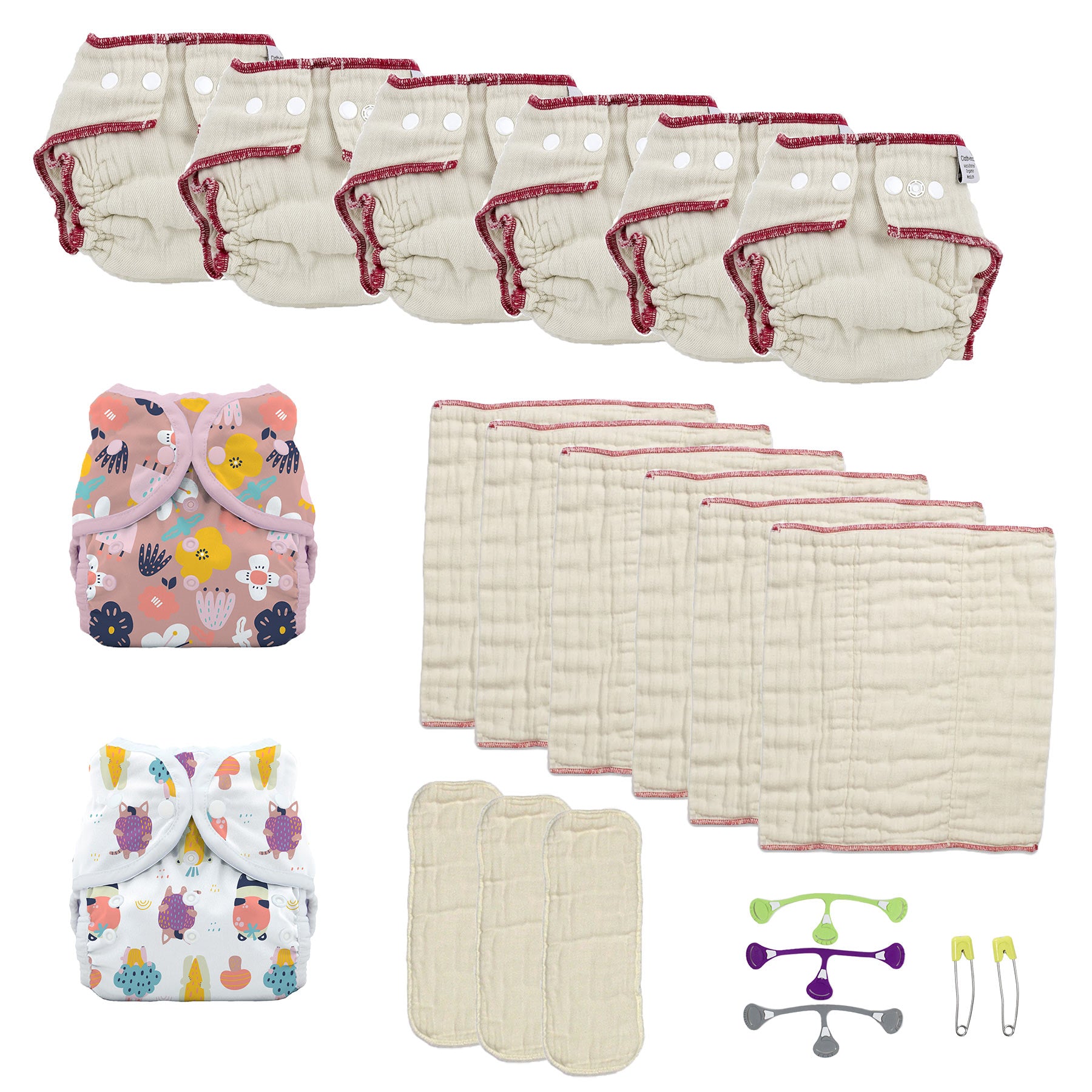 Cloth fashion diaper kits