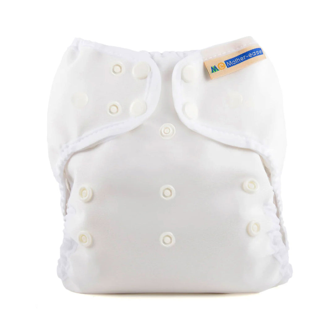 Mother-eez wizard uno cotton white all in one cloth diaper