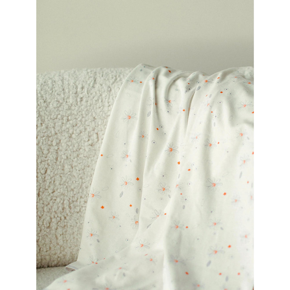 shadow floral cotton receiving blanket