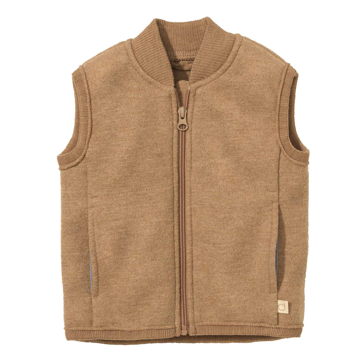 Disana wool vest Caramel tan