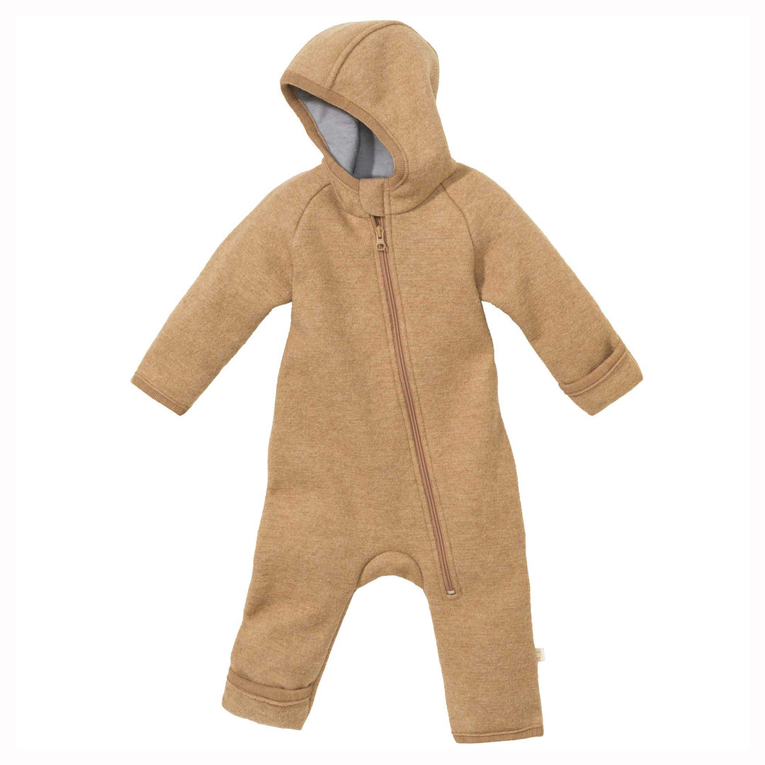 Disana zip overall baby snowsuit caramel small