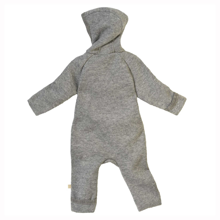 Disana zip overall baby wool snowsuit backl