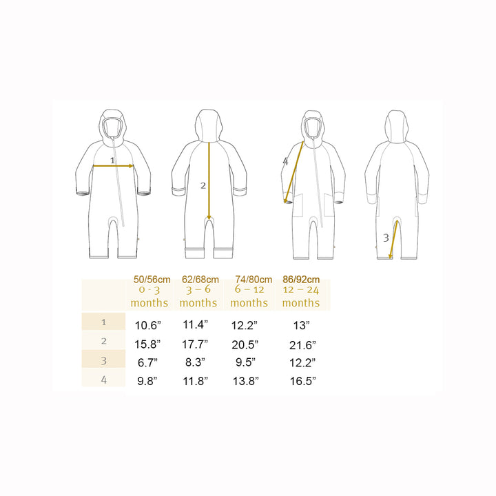 Disana size chart