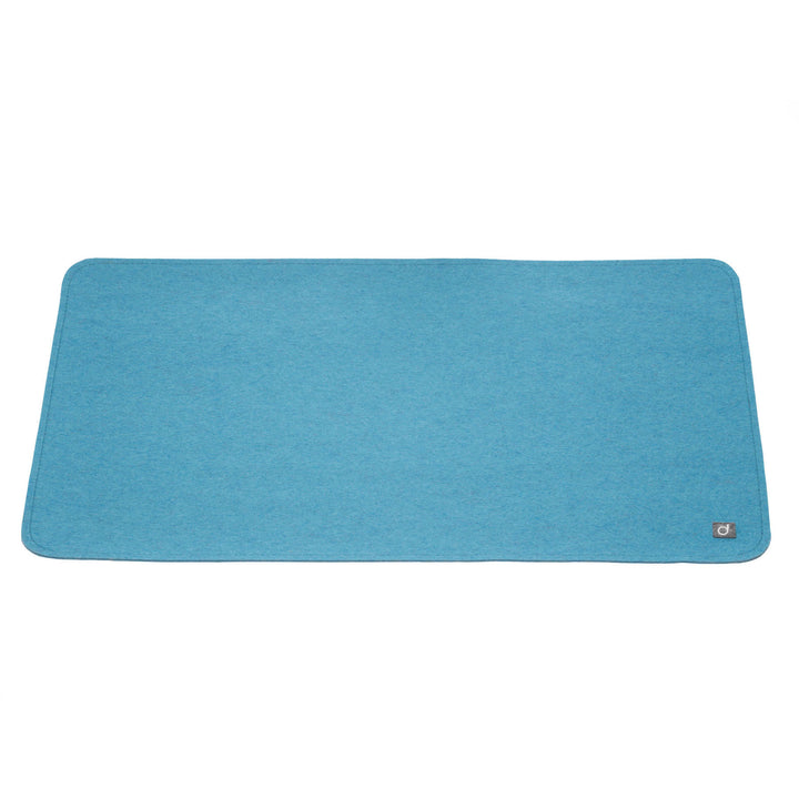 Disana wool felt desk pad lagoon blue